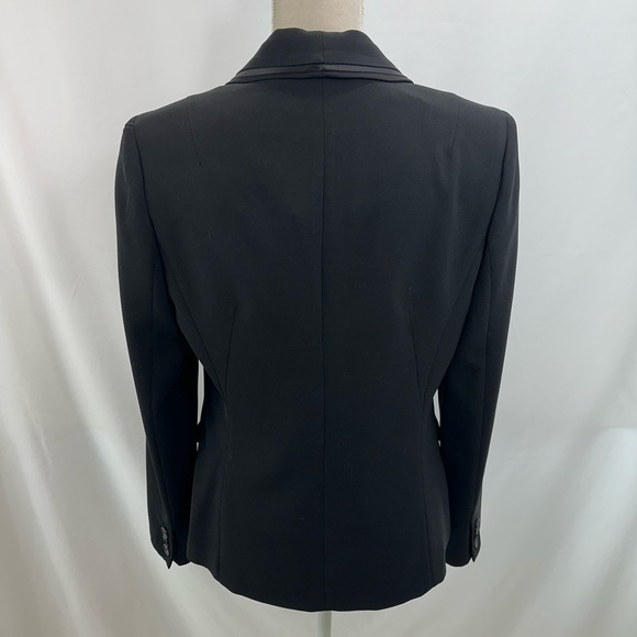 NWT Anne Klein Black Notch Neck Lined Blazer Size 10 - Picture 4 of 10